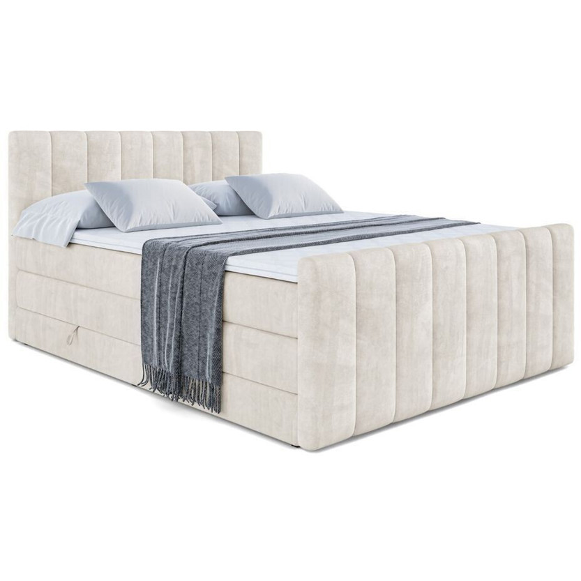 ALTDECOR Otta-Z King Bett 180x200 cm H4 - Taupe