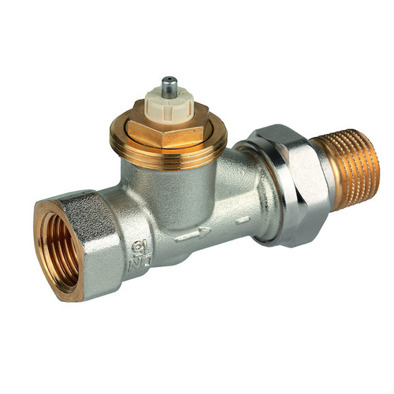 Resideo SX Thermostatventilkörper - Vernickelt Messing - Durchgang - 3/8" | Vorlauf-Thermostatventil Heizung
