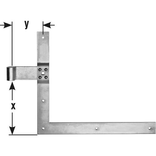 Winkelbänder Paar D16 400x800 mm hellverzinkt
