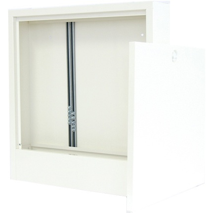 Aufputz Heizkreisverteilerschrank T 125 mm Typ 2,5 - 14-15 Kreise, B: 1032 mm, RAL 9016