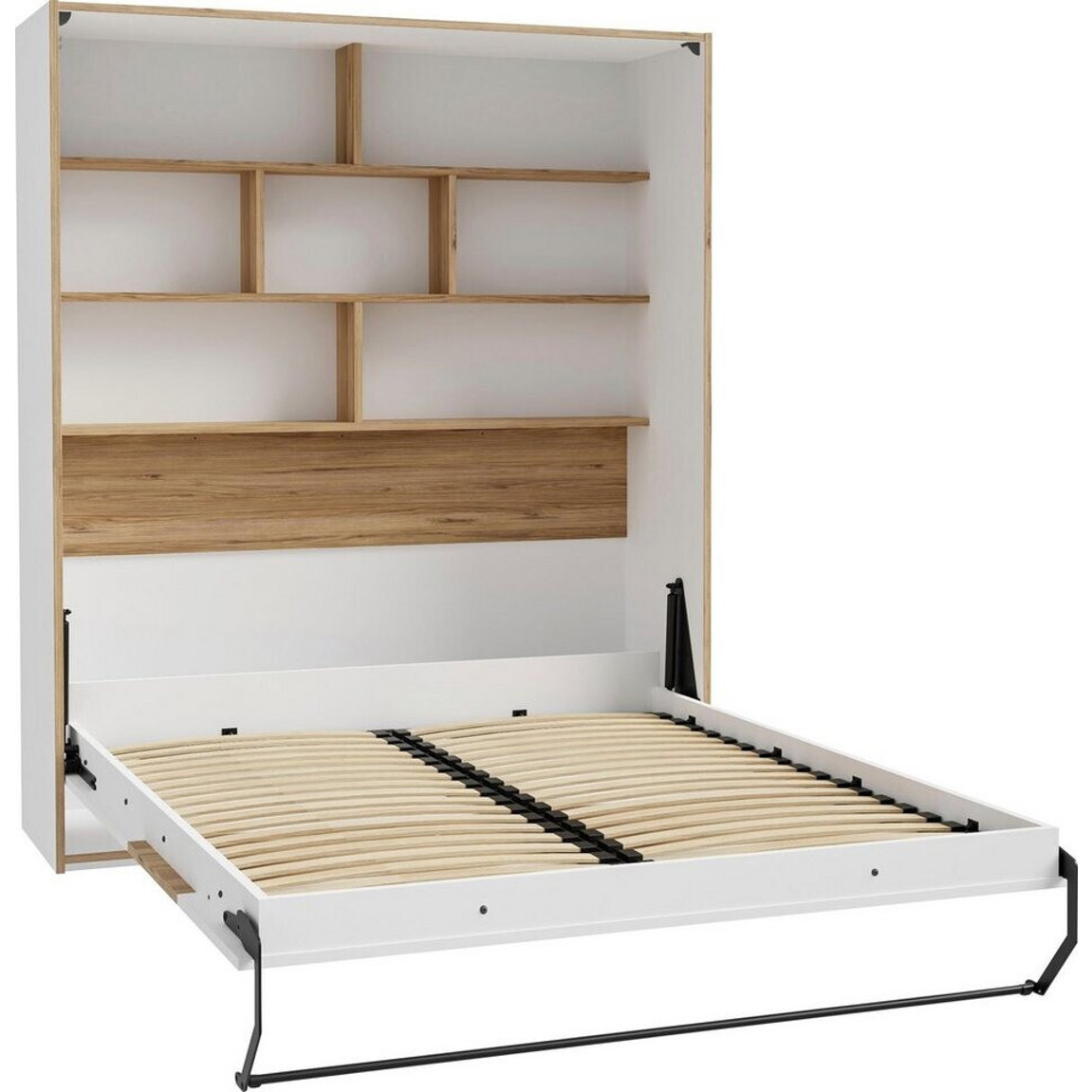 Forte Schrankbett 160x200 cm - Platzsparendes Schlafmöbel für Ihr Zuhause
