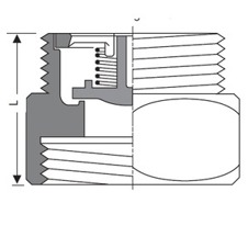 Schwerkraftbremse SBO 31 - 3/4" AG (Gewinde)