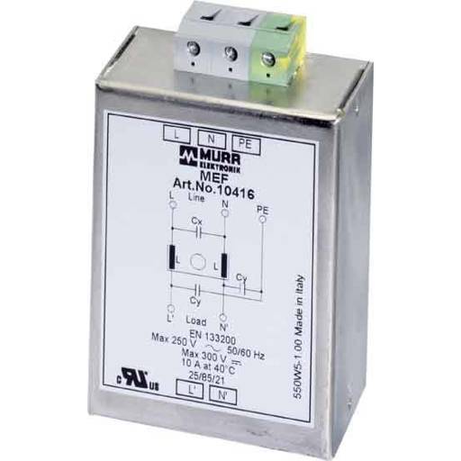 Netzfilter 250 V/AC | 300 V/DC - 39 x 65 x 107 mm | 1 Stück - Netzentstörfilter