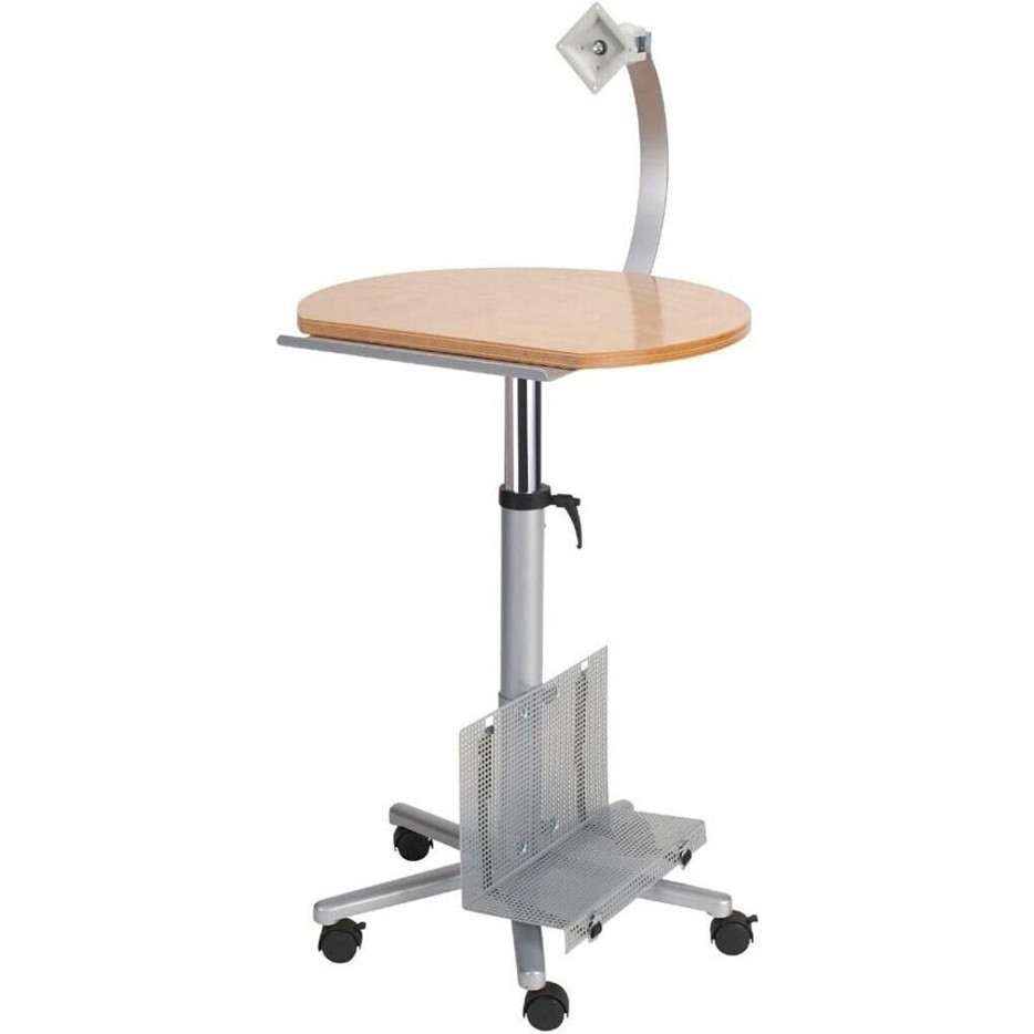 MAUL Stehpult mit Bildschirmhalter und Mausablage - Tower-Fach (72 | 118 cm)