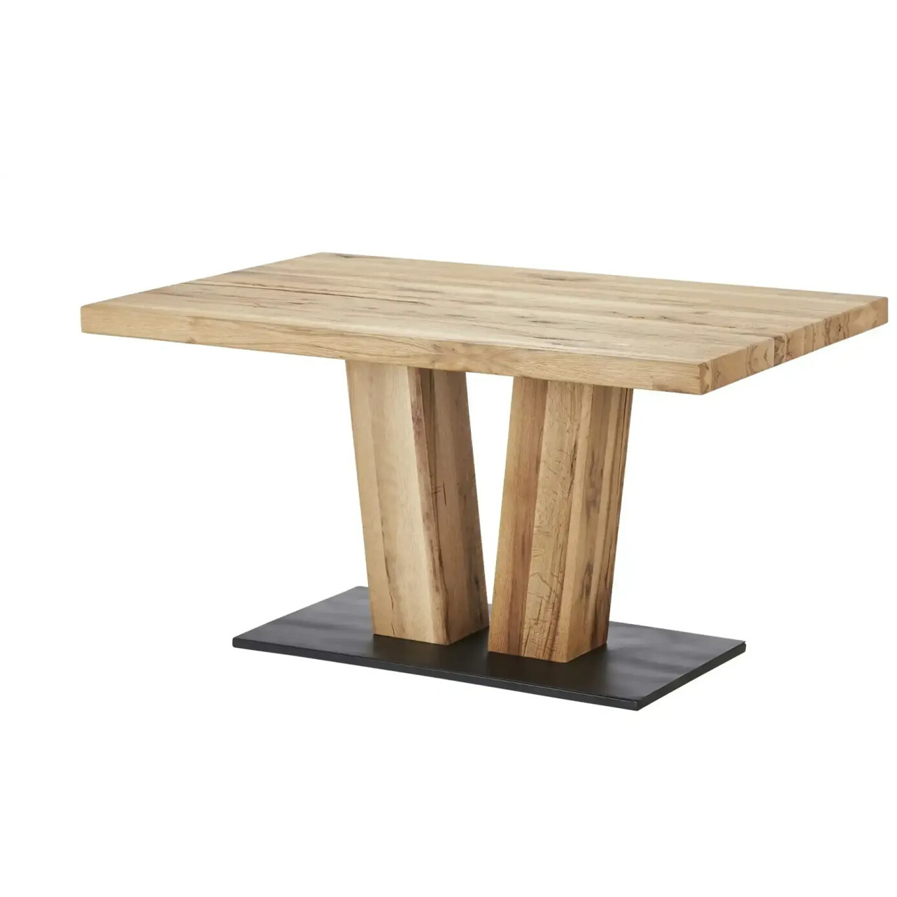 Woodford Alina Säulentisch - Holzfarben, 100x76 cm