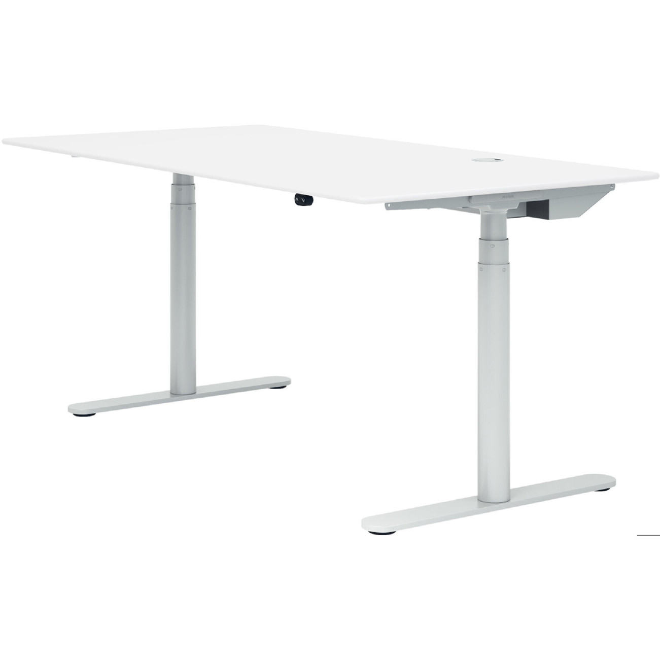 Montana HiLow 2 Schreibtisch in Weiß 80x160cm