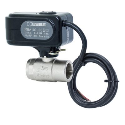 ESBE Motorkugelhahn MBA121 DN20 Kvs 45 - 2 Wege Zonenventil 230V | IG 3/4"
