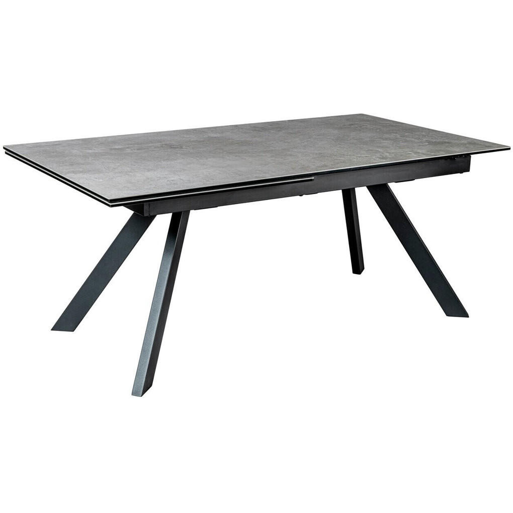 Modernes Tischset ATLANTA 180x76x95 cm - Grau/Schwarz