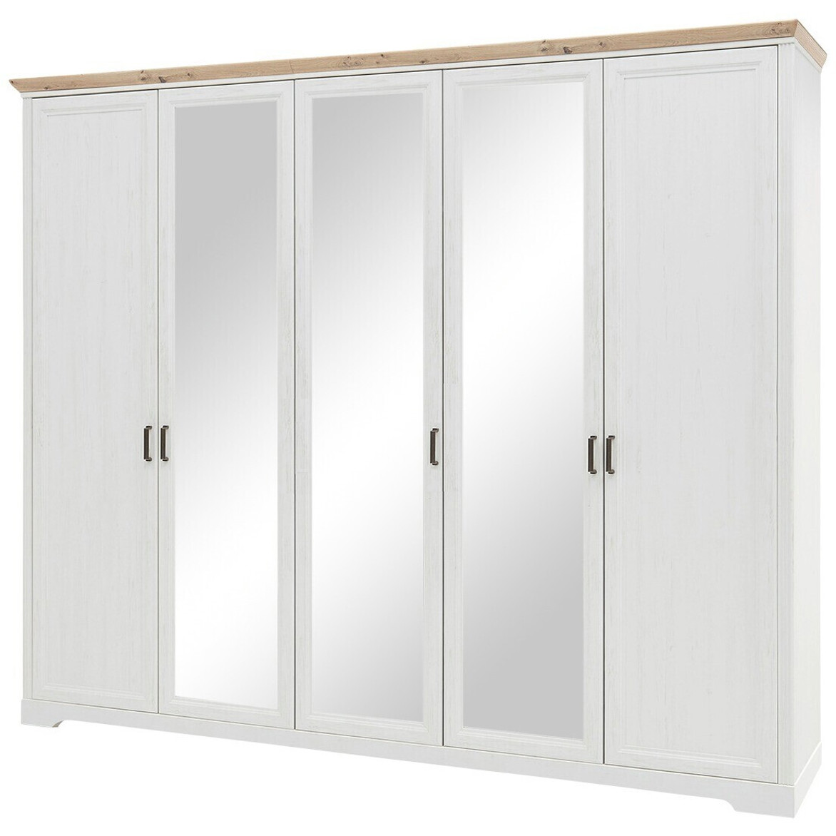 Kleiderschrank Möbel Kraft Varese 266x222cm in Weiß