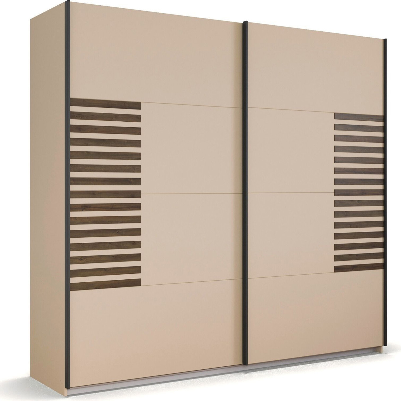 Rauch Barea Kleiderschrank 226x210 cm in Champagner und Atlantikeiche Dunkel