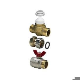 Viega Zonenventil-Set Fonterra - DN 25 - Messing - Durchgang 610005