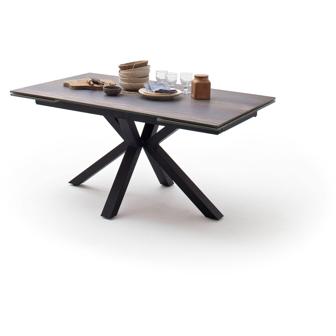 MCA Nagano Esstisch 160x90 cm - Holzoptik Barrique