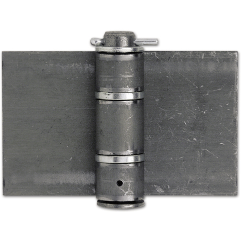 Schweres Anschweißband - 160 x 120 x 5 mm - Stahl blank