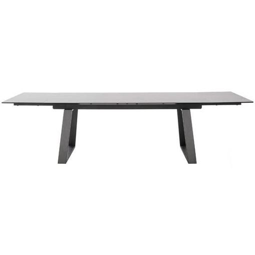 MCA Furniture Ausziehbarer Esstisch Narbonne - Keramik - 200-300 x 100 x 76 cm - Hellgrau