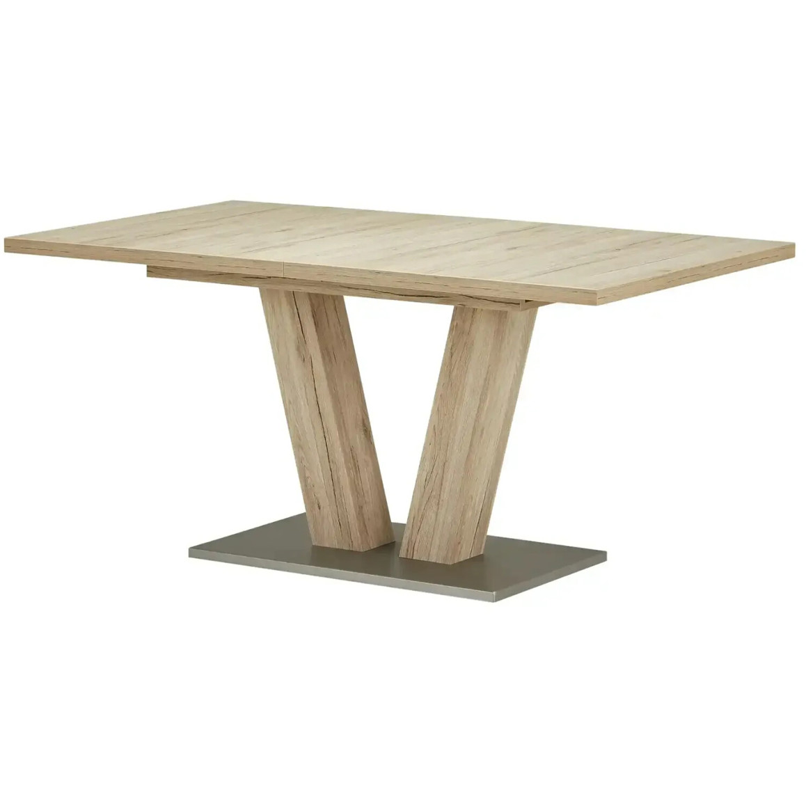 Möbel Kraft Ausziehbarer Esstisch 1063 - Holzfarben 90x76cm