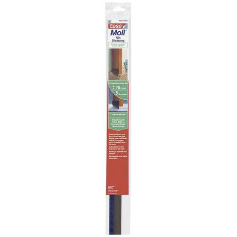 Türdichtschiene tesamoll® für Textilien - Braun, 1 m x 40 mm, 1 Stück - Effektiver Zugluftstopper
