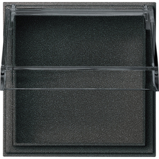 Klappdeckel Adapterrahmen KD Transparent für Gira TX_44 (WG UP) - Anthrazit
