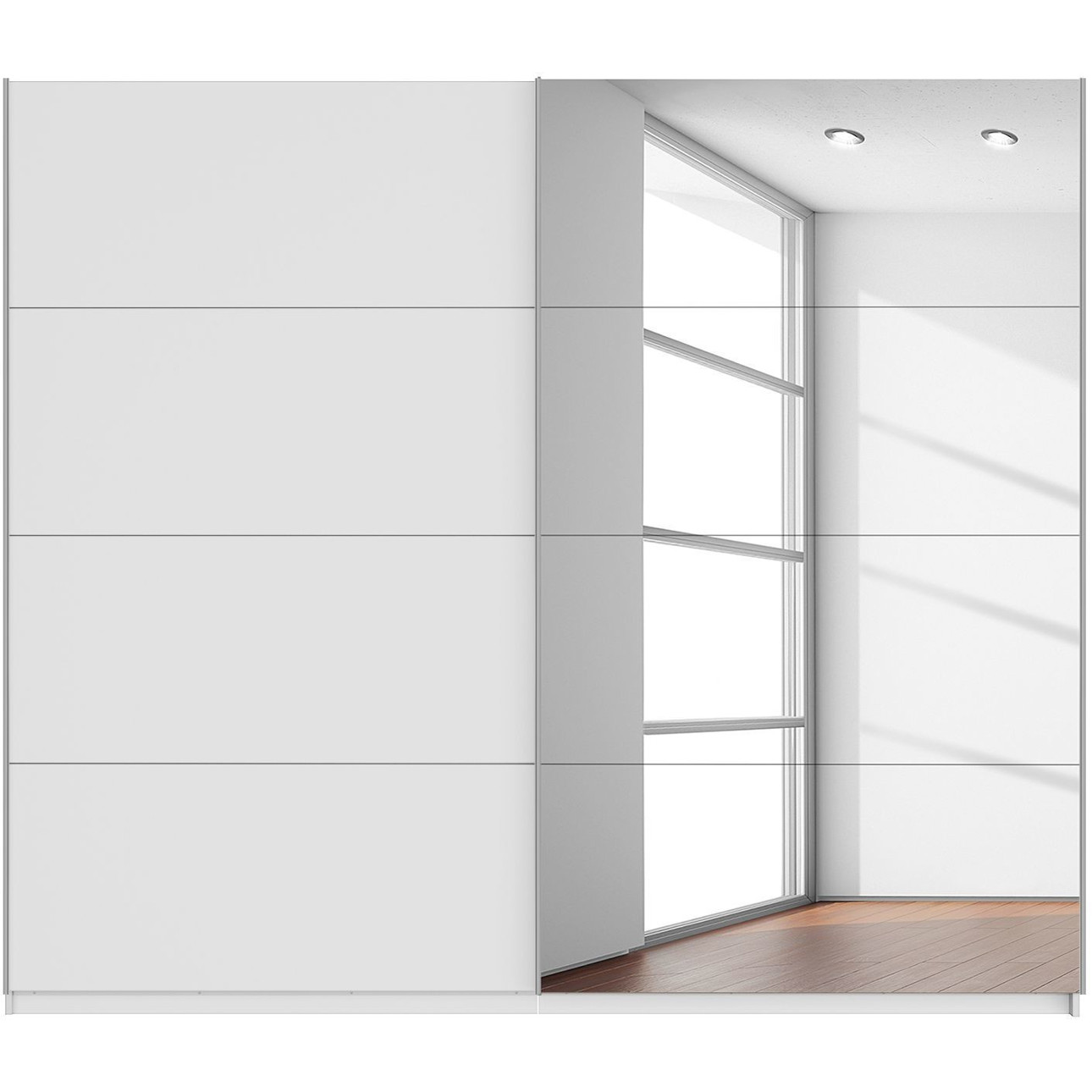 Quadra Rauch Schwebetürenschrank - Modern und Stilvoll