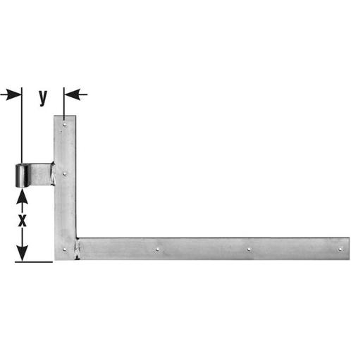 Winkelband D20 400x1000 mm - hell verzinkt