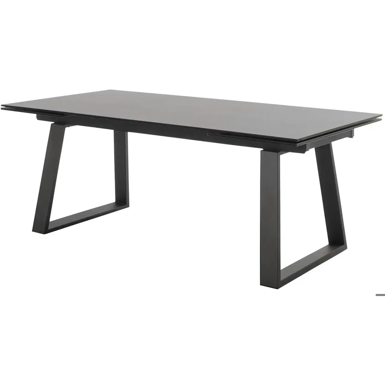 Möbel Kraft Ausziehbarer Keramiktisch in Grau - 100x76 cm