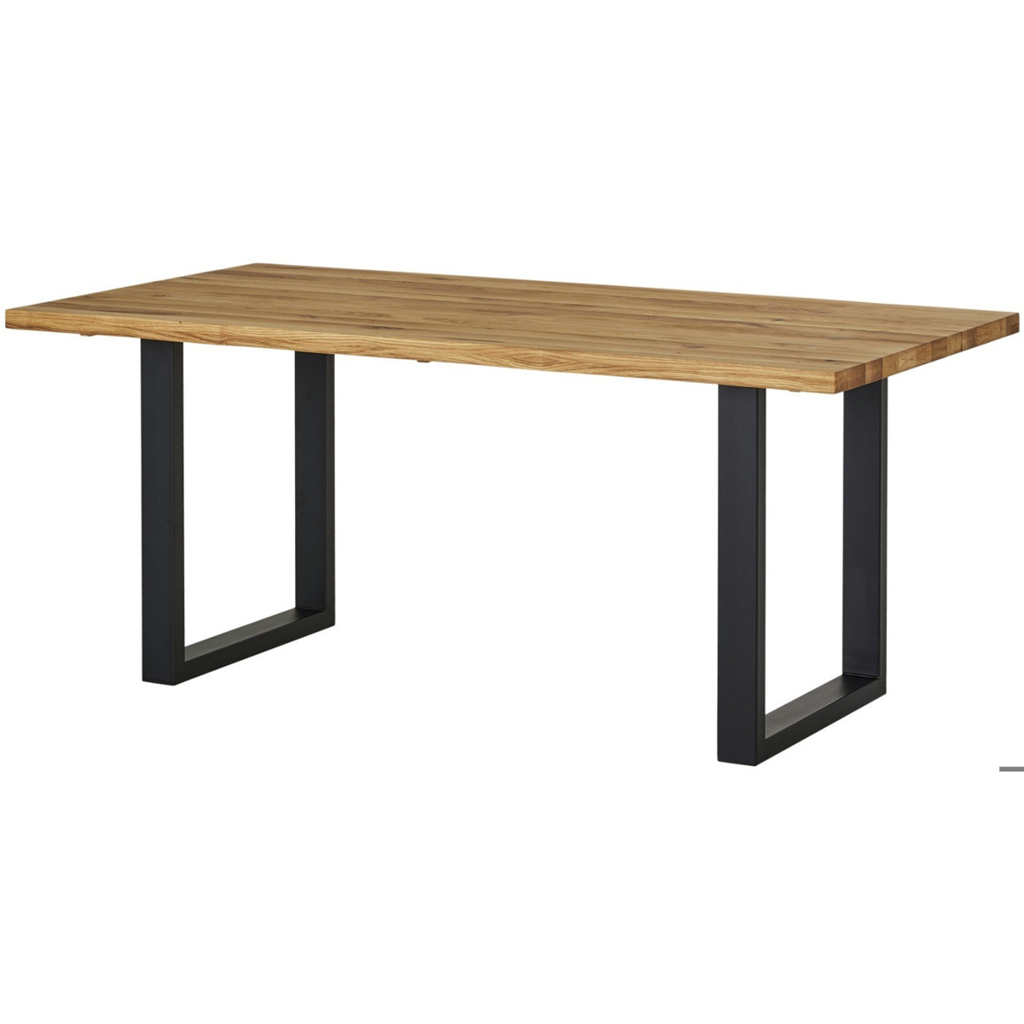 Woodford Rockford Tisch 180x90 cm - Wildeiche mit schwarzem Gestell (ROTU18BW)