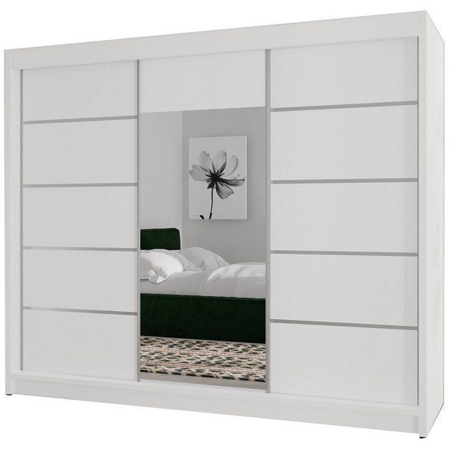 Elegantes Beautysofa Monika - 200x215 cm in Weiß/Silber