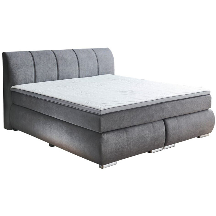 CarryHome BX2120 Betten 180x200cm Grau - Komfortables Schlafen